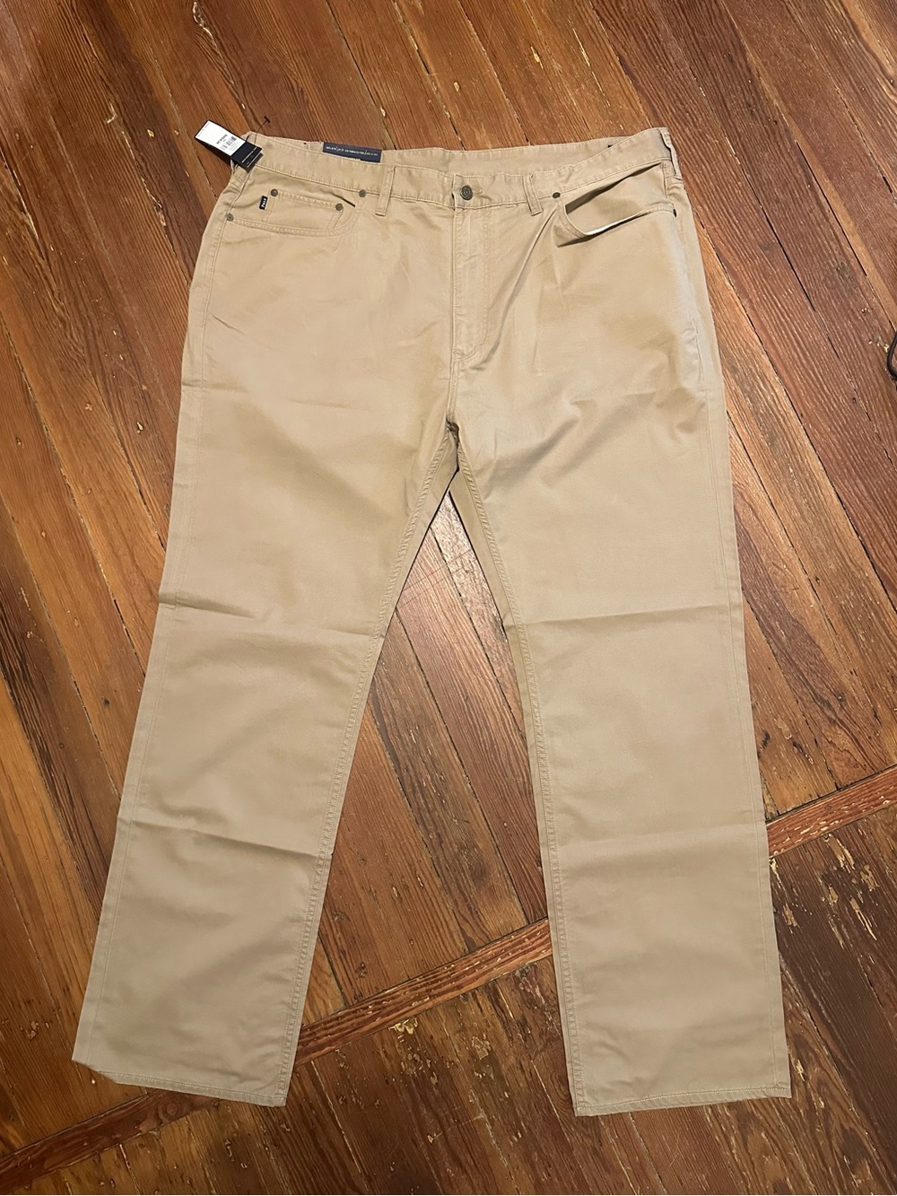 🤎🤎🤎Men's Polo Ralph Lauren Khaki Straight-Leg Cotton Pants